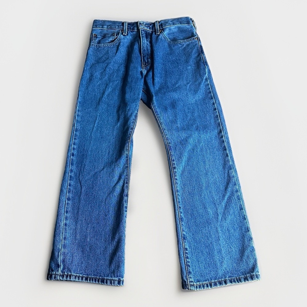 Levis 517 Jeans Mens 32x29** Blue Bootcut Mid Rise Dark Wash Western Denim